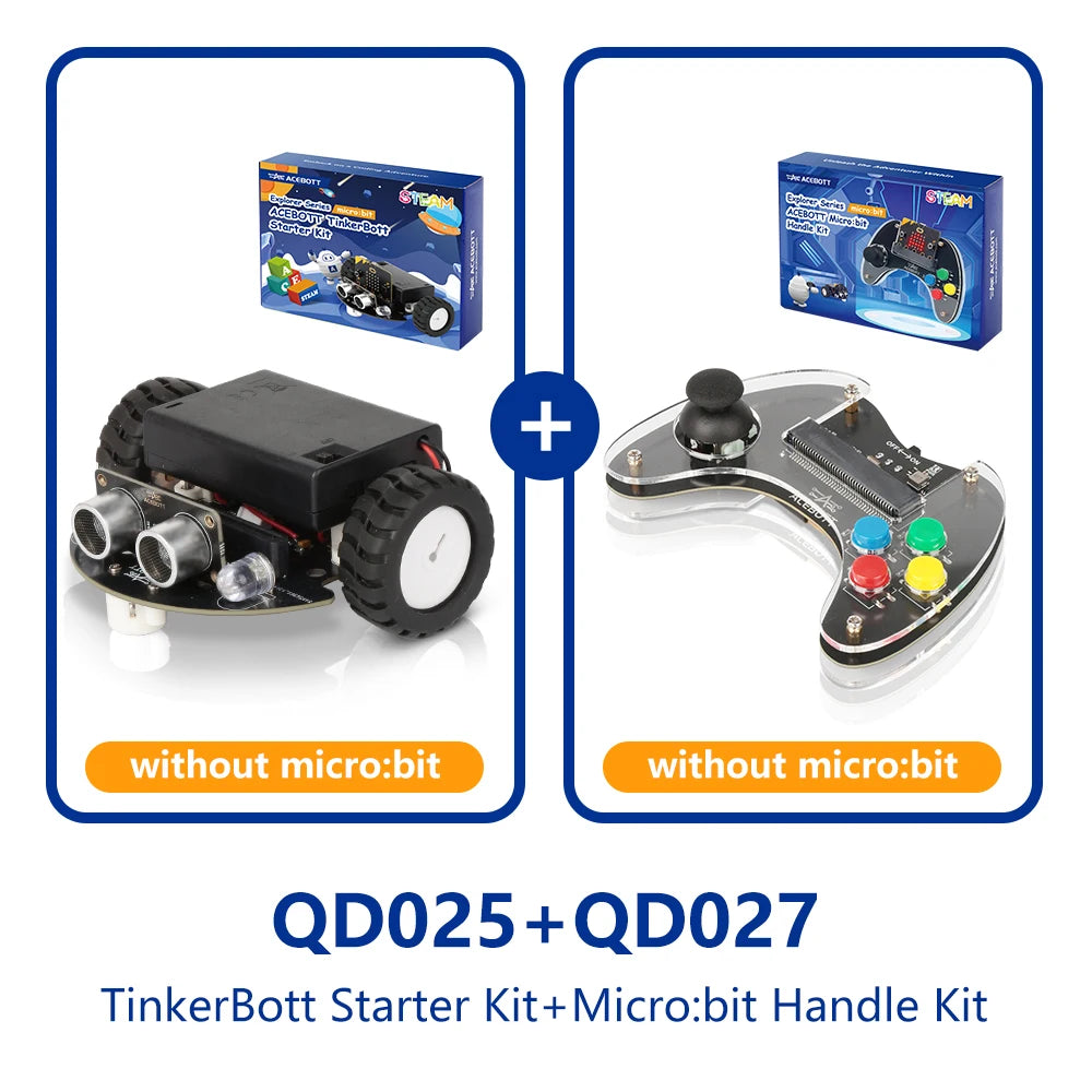 ACEBOTT Smart Robot Car Kit for BBC Micro:bit STEM Coding & Robotics Learning Kit