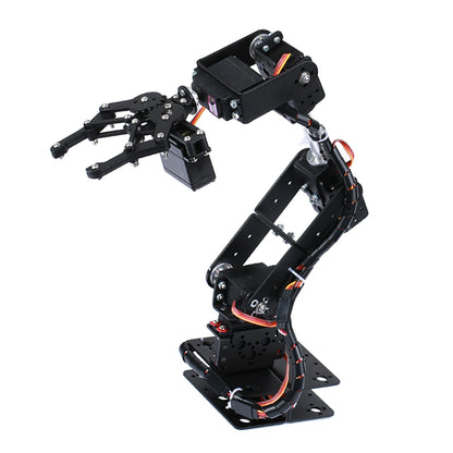 Robotic Arm Kit 6DOF Programming Robot Arm DIY Programming Robot Kit with Open Source Code and Tutorial 180 degree analog motor