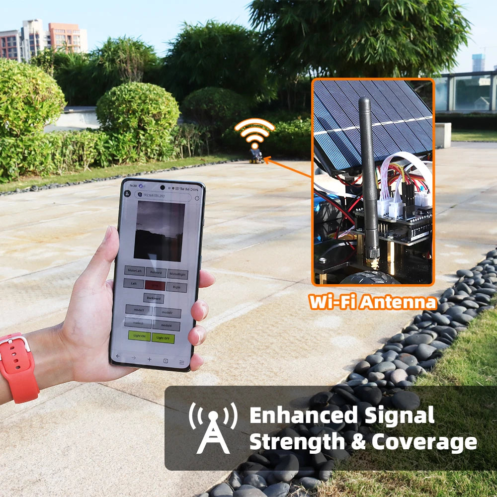 Programmable Robot Car Kit for Arduino Profesional ESP32 Cam Solar Tracking and Charging Set DIY Electronics Project Robotic Kit