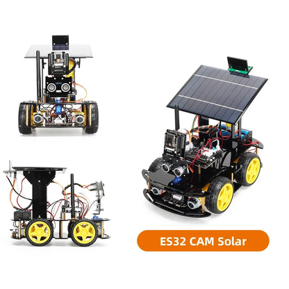 Programmable Robot Car Kit for Arduino Profesional ESP32 Cam Solar Tracking and Charging Set DIY Electronics Project Robotic Kit