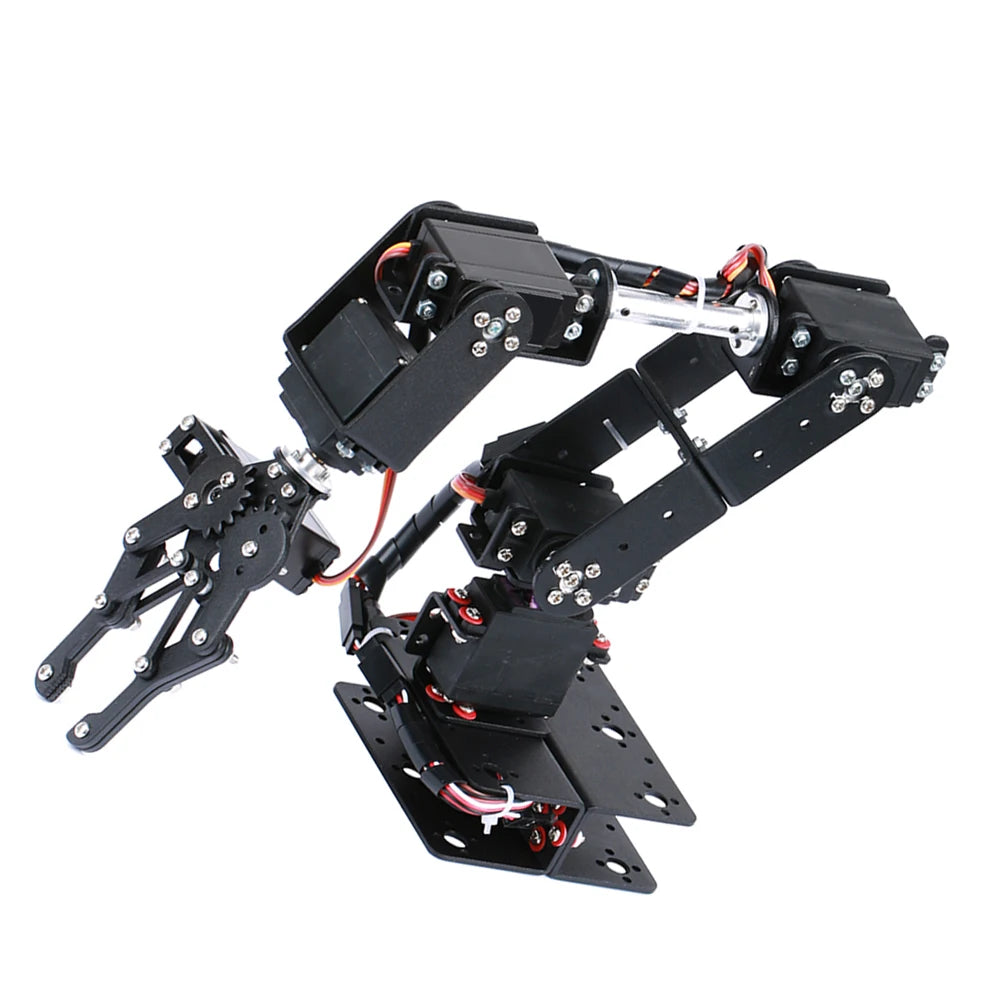 Robotic Arm Kit 6DOF Programming Robot Arm DIY Programming Robot Kit with Open Source Code and Tutorial 180 degree analog motor