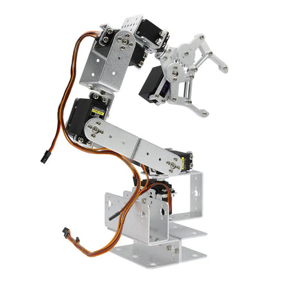 Robotic Arm Kit 6DOF Programming Robot Arm DIY Programming Robot Kit with Open Source Code and Tutorial 180 degree analog motor