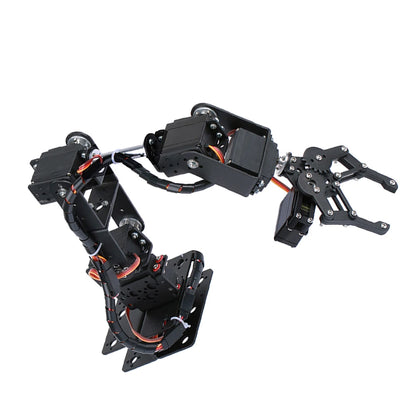 Robotic Arm Kit 6DOF Programming Robot Arm DIY Programming Robot Kit with Open Source Code and Tutorial 180 degree analog motor