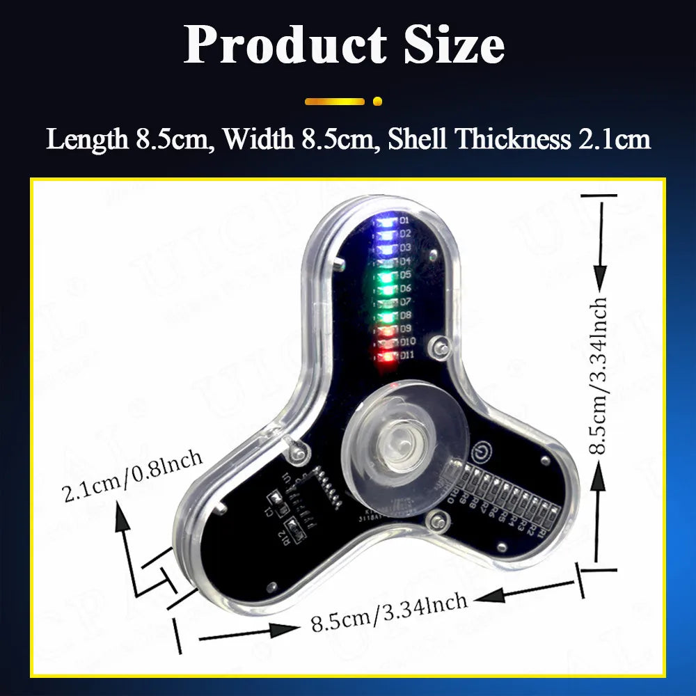 DIY Fidget Spinner Kit with LED Light