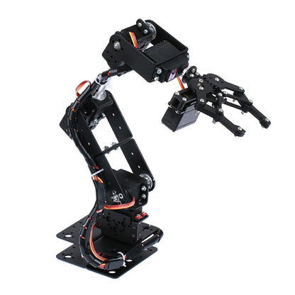 Robotic Arm Kit 6DOF Programming Robot Arm DIY Programming Robot Kit with Open Source Code and Tutorial 180 degree analog motor