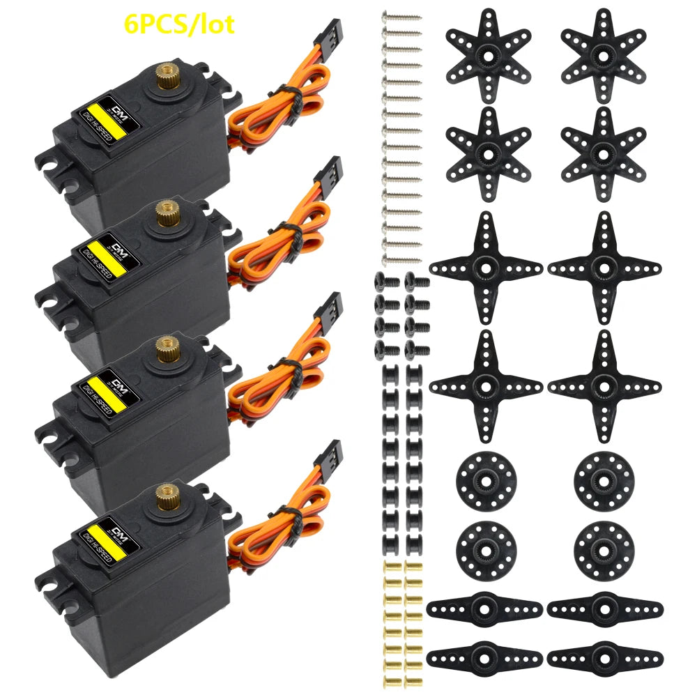 Robotic Arm Kit 6DOF Programming Robot Arm DIY Programming Robot Kit with Open Source Code and Tutorial 180 degree analog motor