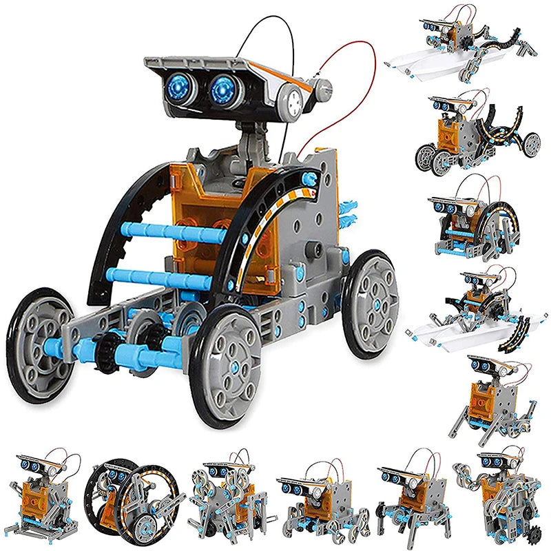 13-in-1 Solar Robot Science Kit | DIY Educational STEM Toy for Kids