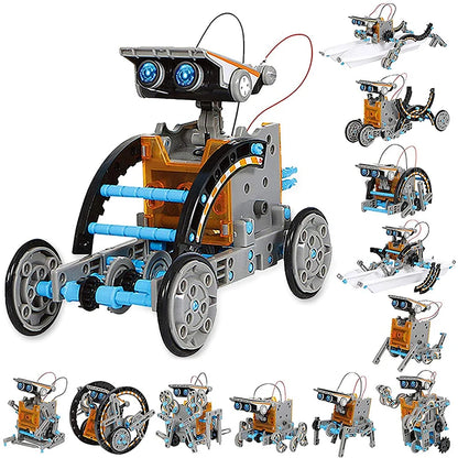 13-in-1 Solar Robot Science Kit | DIY Educational STEM Toy for Kids