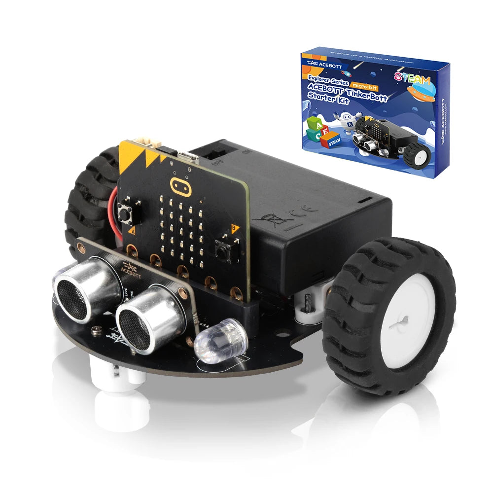 ACEBOTT Smart Robot Car Kit for BBC Micro:bit STEM Coding & Robotics Learning Kit