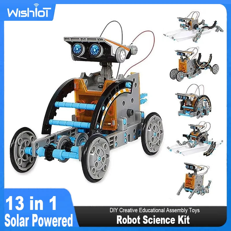 13-in-1 Solar Robot Science Kit | DIY Educational STEM Toy for Kids