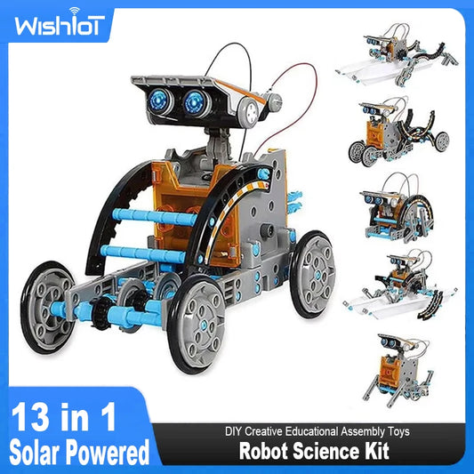 13-in-1 Solar Robot Science Kit | DIY Educational STEM Toy for Kids